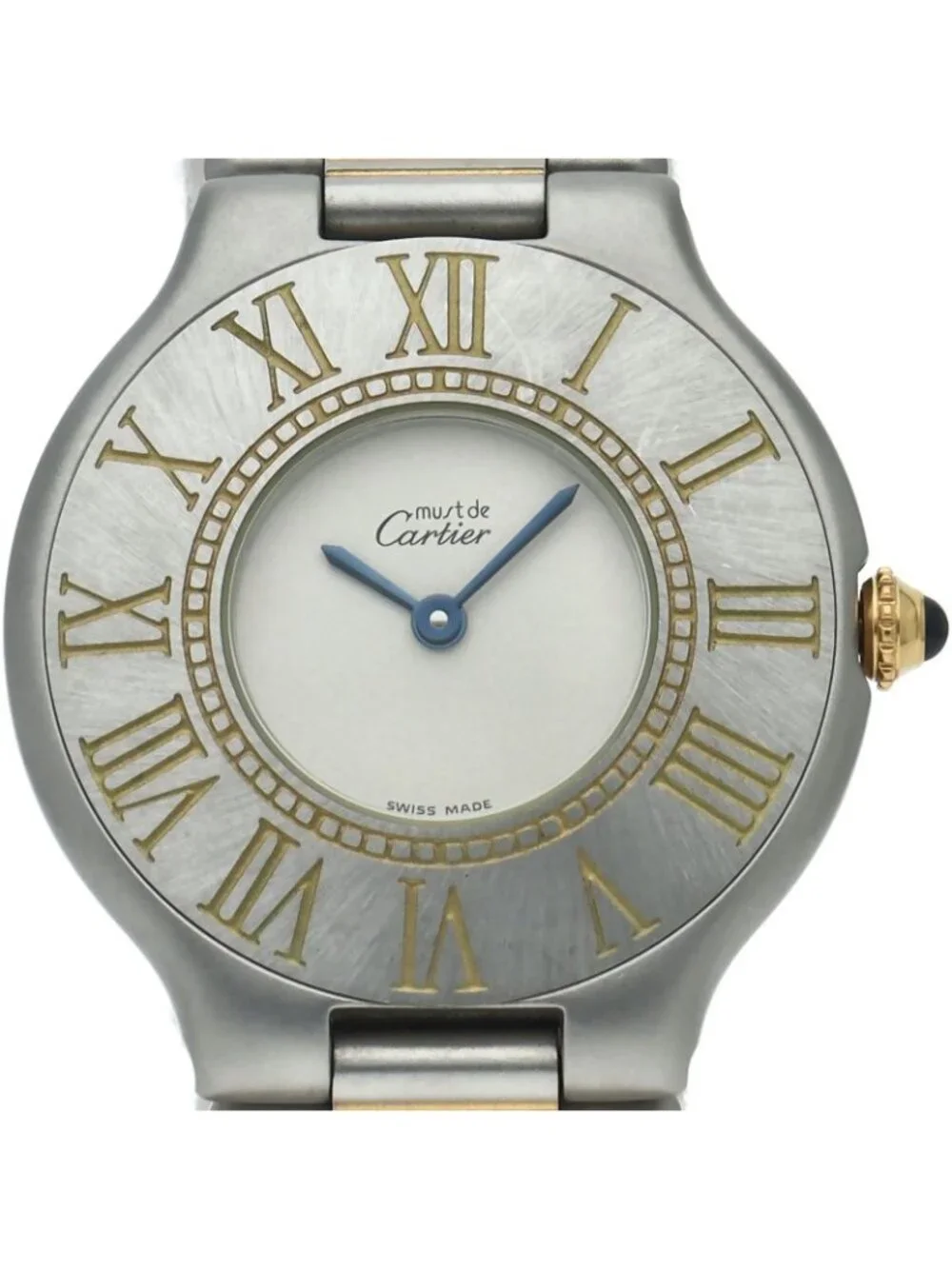 Cartier Must 21 Watch SS Silver Polished
